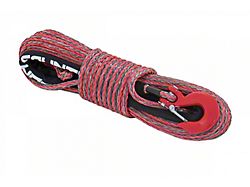 Rough Country Synthetic Winch Rope; Red/Gray 