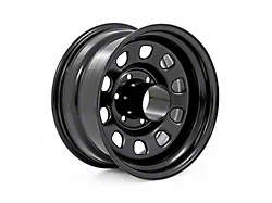 Rough Country Steel Gloss Black Wheel; 15x8; -19mm Offset (97-06 Jeep Wrangler TJ)