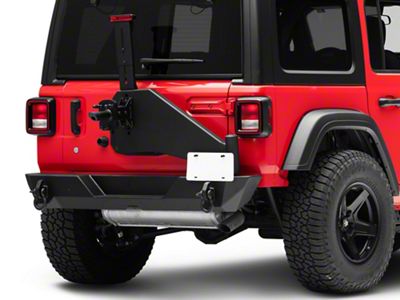 Rough Country Trail Rear Bumper with Tire Carrier (18-25 Jeep Wrangler JL)
