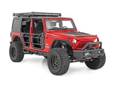 Rough Country Tubular Doors; Front (07-18 Jeep Wrangler JK)