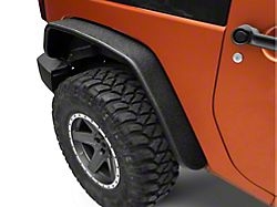 Rough Country Suspension Tubular Fender Flares; Rear (07-18 Jeep Wrangler JK)