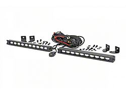 Rough Country Offroad 10-Inch Black Series Slimline LED Light Bars; Flood Beam (Universal; Some Adaptation May Be Required)