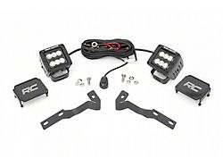 Rough Country Offroad Black Series LED Ditch Light Kit; Flood Beam (16-23 Tacoma)