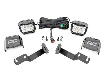 Rough Country Suspension 3-Inch Osram Wide Angle Series LED Ditch Light Kit (05-15 Tacoma)