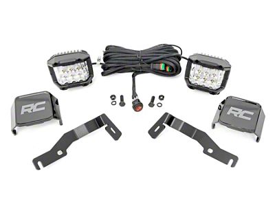 Rough Country 3-Inch Osram Wide Angle Series LED Ditch Light Kit (24-25 Tacoma)