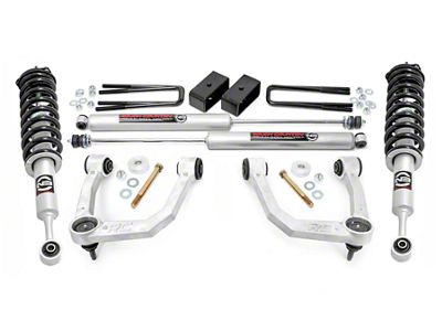 Rough Country 3.50-Inch Bolt-On Suspension Lift Kit with Lifted N3 Struts and Premium N3 Shocks (05-23 4WD Tacoma)