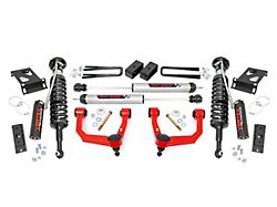 Rough Country Offroad 3.50-Inch Bolt-On Suspension Lift Kit with Vertex Adjustable Coil-Overs and V2 Monotube Shocks; Red (05-23 4WD Tacoma)