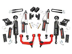 Rough Country Offroad 3.50-Inch Bolt-On Suspension Lift Kit with Vertex Adjustable Coil-Overs and Vertex Reservoir Shocks; Red (05-23 4WD Tacoma)
