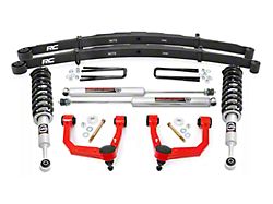 Rough Country Suspension 3.50-Inch Series II Bolt-On Suspension Lift Kit with Premium N3 Shocks and Rear Leaf Springs; Red (05-23 6-Lug Tacoma)