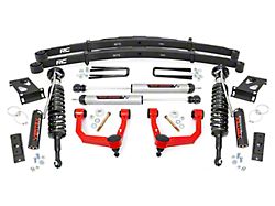 Rough Country Offroad 3.50-Inch Series II Bolt-On Suspension Lift Kit with Vertex Adjustable Coil-Overs, V2 Monotube Shocks and Rear Leaf Springs; Red (05-23 6-Lug Tacoma)