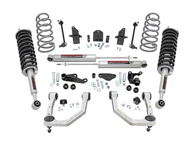 Rough Country Suspension 3.50-Inch Suspension Lift Kit with N3 Struts and Premium N3 Shocks (24-26 4WD Tacoma w/o AVS System, Excluding Trailhunter, TRD Off-Road & TRD Pro)