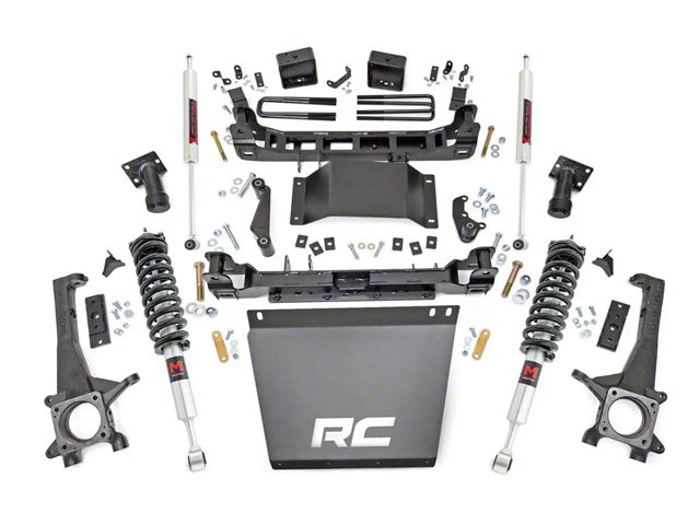 6 Inch Shock Struts Rough Country Suspension Tacoma 6-Inch Suspension Lift Kit with Front ...