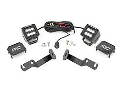 Rough Country Offroad Black Series LED Ditch Light Kit; Flood Beam (05-15 Tacoma)