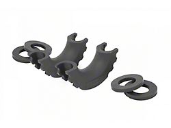 Rough Country D-Ring Isolators; Black 