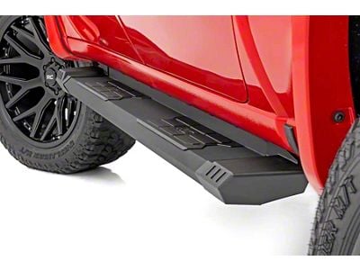 Rough Country HD2 Running Boards; Black (05-23 Tacoma Double Cab)