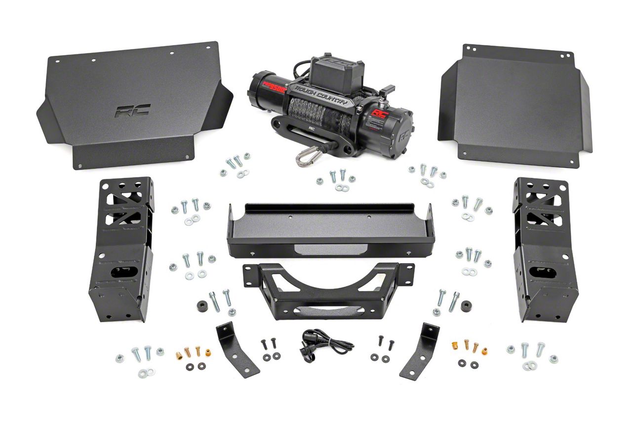 Rough Country Hidden Winch Mount with PRO9500S Winch 72012 (2024