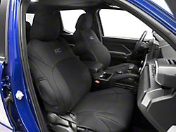 Rough Country Neoprene Front and Rear Seat Covers; Black (24-25 Tacoma Double Cab w/o Rear Folding Armrest)