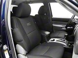 Rough Country Neoprene Front and Rear Seat Covers; Black (05-15 Tacoma w/ Rear Fold Down Arm Rest)