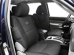 Rough Country Neoprene Front and Rear Seat Covers; Black (05-15 Tacoma w/ Rear Fold Down Arm Rest)
