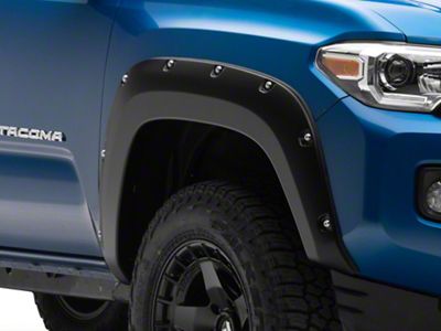 Rough Country Pocket Fender Flares; Flat Black (16-23 Tacoma)