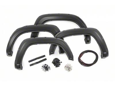 Rough Country Pocket Fender Flares; Gloss Black (16-23 Tacoma)