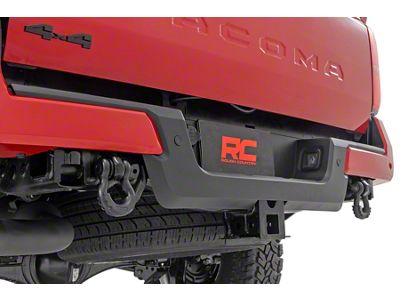 Rough Country Rear Shackle Kit with D-Rings; Black (24-25 Tacoma)