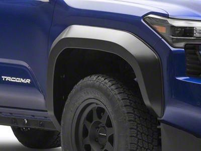 Rough Country Sport Fender Flares; Flat Black (24-25 Tacoma, Excluding Trailhunter & TRD Pro)