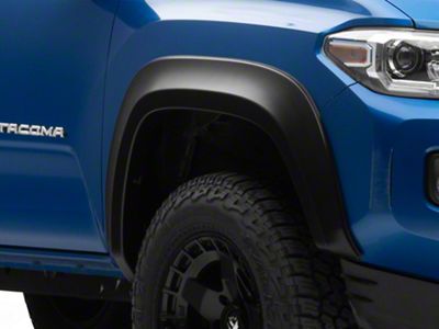 Rough Country Sport Fender Flares; Flat Black (16-23 Tacoma)