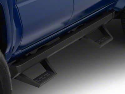 Rough Country SRL2 ADJ Aluminum Side Step Bars; Black (24-25 Tacoma Double Cab)