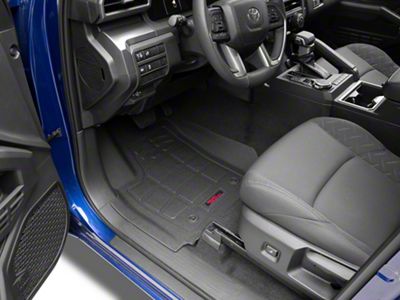 Rough Country Sure-Fit Front and Rear Floor Mats; Black (24-25 Tacoma Double Cab)