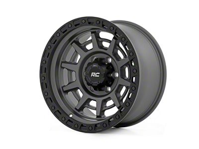 Rough Country 85 Series Simulated Beadlock Gunmetal Gray 6-Lug Wheel; 17x9; -18mm Offset (17-24 Titan)