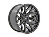 Rough Country 95 Series Gloss Black Machined 6-Lug Wheel; 20x10; -25mm Offset (17-24 Titan)