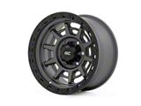 Rough Country 85 Series Simulated Beadlock Gunmetal Gray 6-Lug Wheel; 17x9; -18mm Offset (16-24 Titan XD)