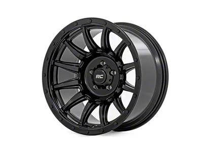 Rough Country 90 Series Gloss Black 6-Lug Wheel; 20x10; -19mm Offset (16-24 Titan XD)