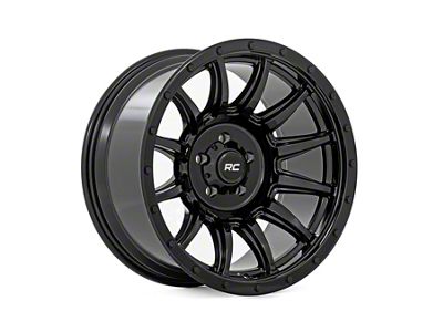 Rough Country 90 Series Gloss Black 6-Lug Wheel; 20x9; 0mm Offset (16-24 Titan XD)