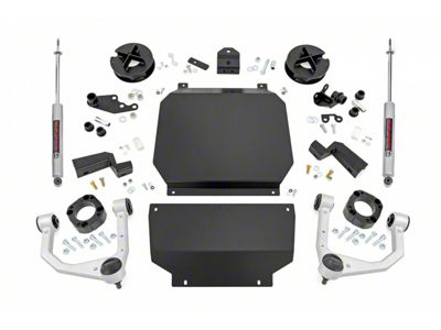 Rough Country 3.50-Inch Suspension Lift Kit (22-25 4WD Tundra w/o AVS System & Load-Leveling Air System, Excluding TRD Pro)