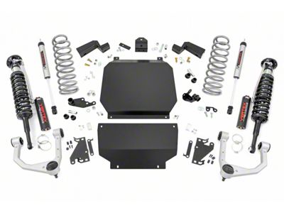 Rough Country 3.50-Inch Suspension Lift Kit with Vertex Coilovers and V2 Rear Shocks (22-25 4WD Tundra w/o AVS System & Load-Leveling Air System, Excluding TRD Pro)