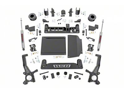 Rough Country 4-Inch Suspension Lift Kit with Premium N3 Shocks (22-25 4WD Tundra w/o AVS System & Load-Leveling Air System, Excluding TRD Pro)