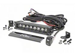 Rough Country Suspension 8-Inch Black Series Cool White DRL LED Light Bar; Spot Beam (Universal; Some Adaptation May Be Required)