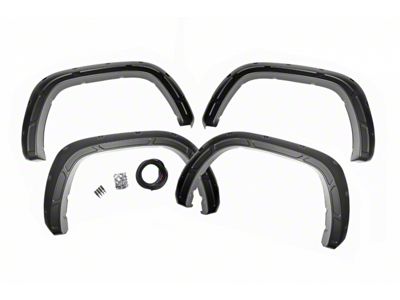 Rough Country Defender Fender Flares; Midnight Black Metallic (22-25 Tundra)