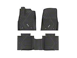 Rough Country Flex-Fit Front and Rear Floor Mats; Black (22-26 Tundra CrewMax)