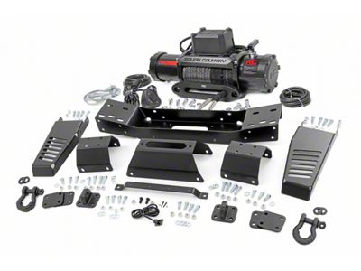 Rough Country Hidden Winch Mounting Plate with PRO12000S Winch (22-25 Tundra, Excluding Hybrid)
