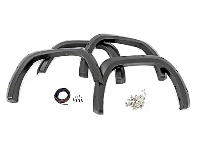 Rough Country Suspension Pocket Fender Flares; Supersonic Red (22-25 Tundra)