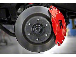 Rough Country Brake Caliper Covers; Red; Front and Rear (22-24 Tundra)