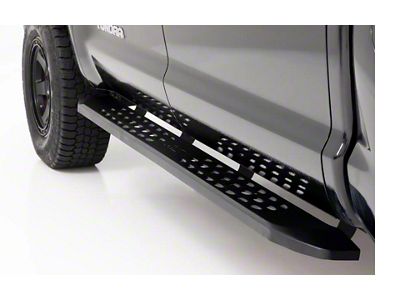 Rough Country RPT2 Running Boards; Matte Black (07-21 Tundra CrewMax)