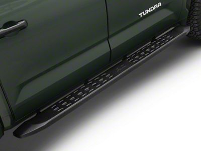 Rough Country RPT2 Running Boards; Matte Black (22-25 Tundra CrewMax)