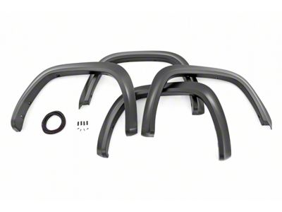 Rough Country Sport Fender Flares; Midnight Black (22-25 Tundra)