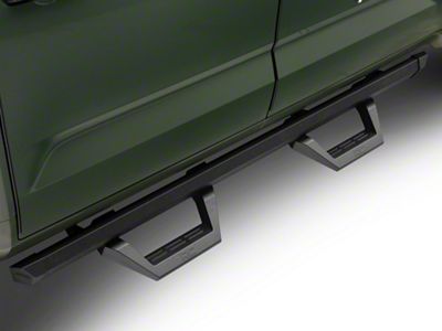 Rough Country SRX2 Adjustable Aluminum Side Step Bars; Textured Black (22-25 Tundra CrewMax)