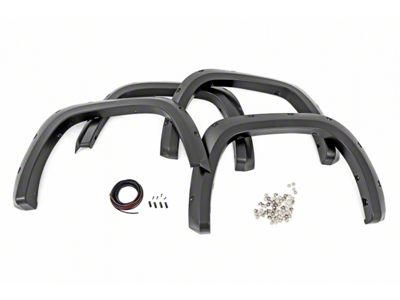 Rough Country Pocket Fender Flares; Midnight Black Metallic (22-25 Tundra)