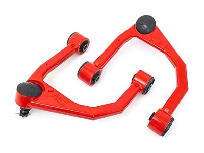 Rough Country Suspension Upper Control Arms for 3.50-Inch Lift; Red (07-21 Tundra)